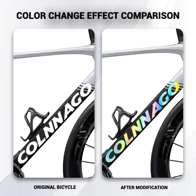 Colnago V5RS Logo Decal Set (2× Downtube + 1× Headtube)｜Custom Frame Color Change Stickers｜35+ Colors