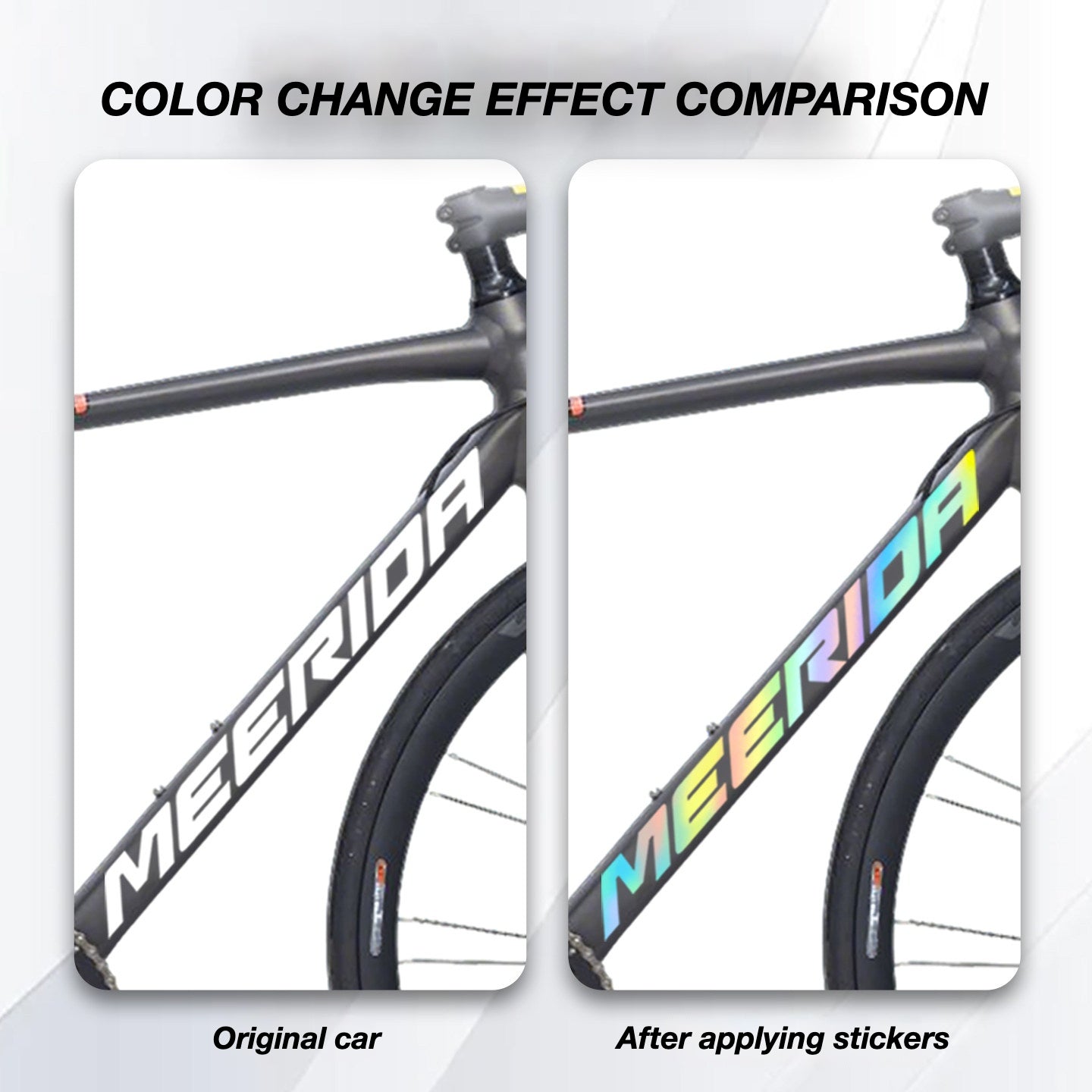 Custom OEM Logo Decals for Merida Scultura 93D Road Bike Frame | Waterproof Overlay Stickers