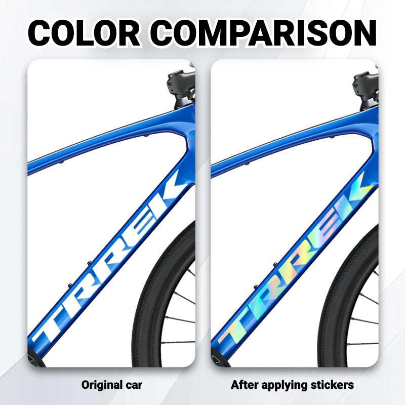 Compatible avec TREK FX2 Vélo de Route Hybride VTT Couvercle de Logo sur le Tube Diagonal Autocollant Décoratif Étanche Changement de Couleur