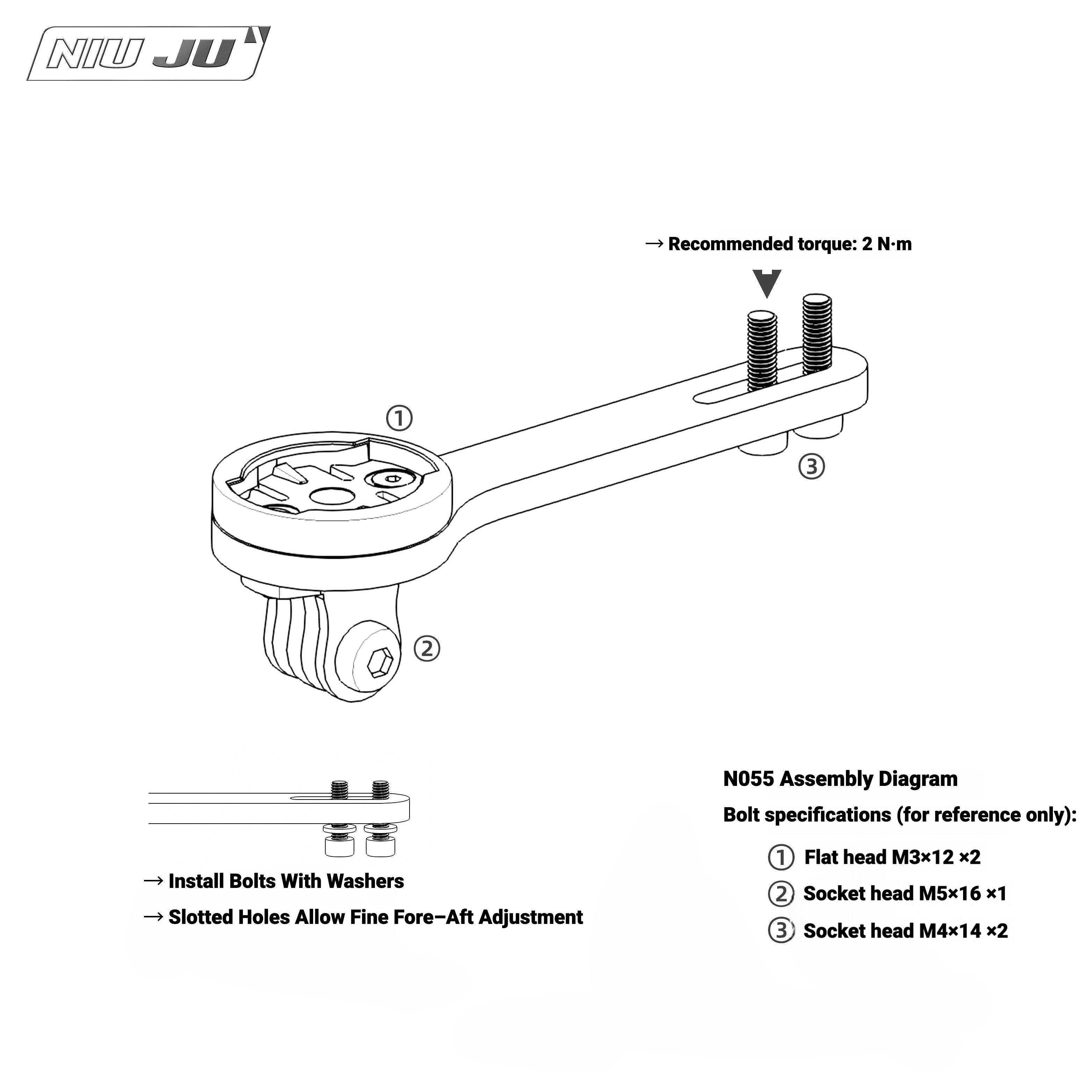 NIUJU  Carbon Computer Mount for Cervelo S5 / R5 / Aspero MY2026+ (HB19 / HB18 / HB16 Bars)