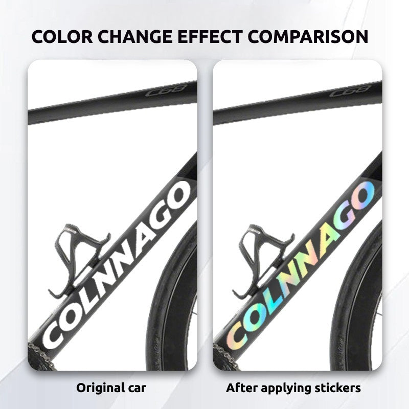 Colnago Y1RS 다운튜브 로고 컬러 데칼｜방수 및 UV 내성｜맞춤 옵션 가능
