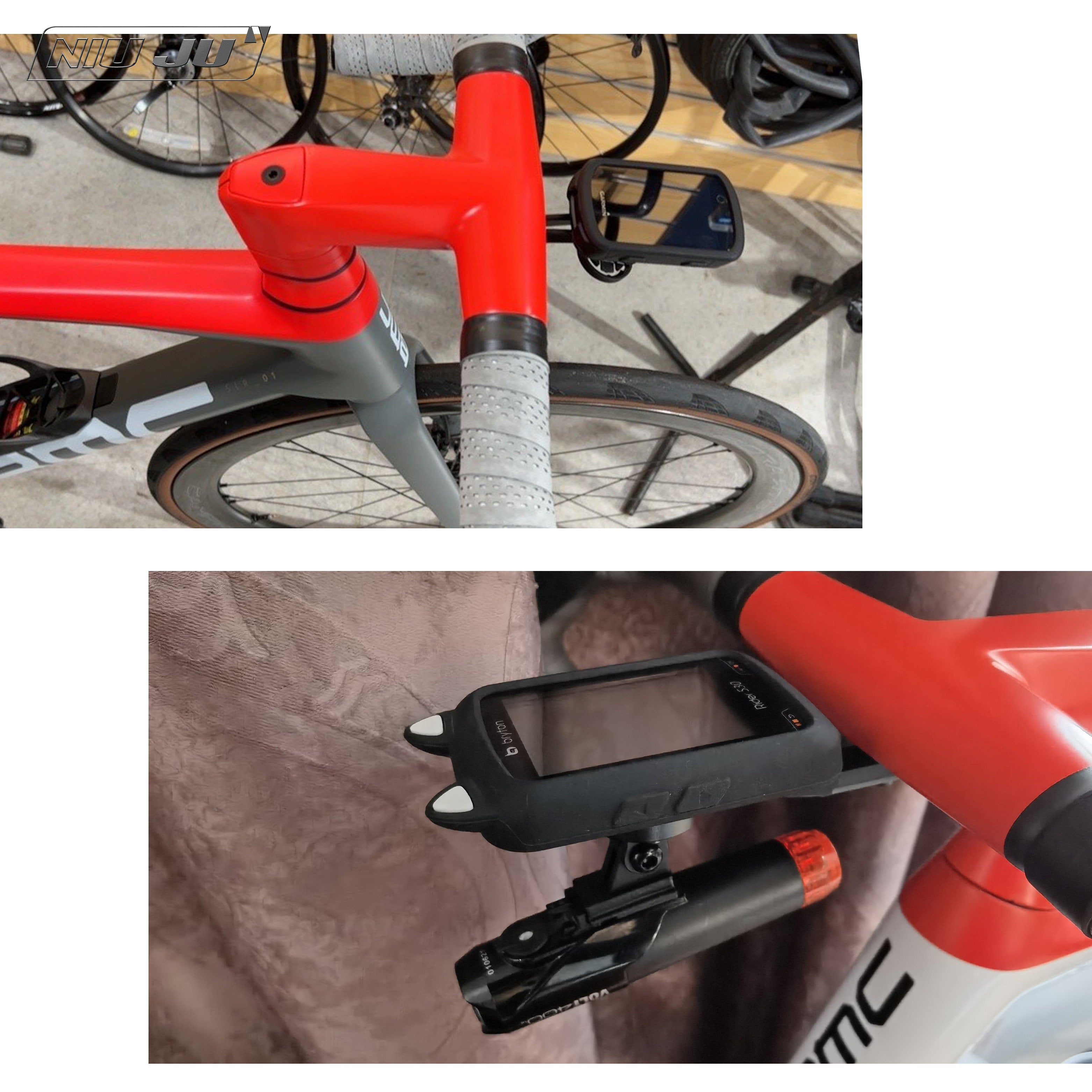 NIUJU BMC ICS Carbon Computer Mount | Garmin 1050 Wahoo Aero Cockpit Mount