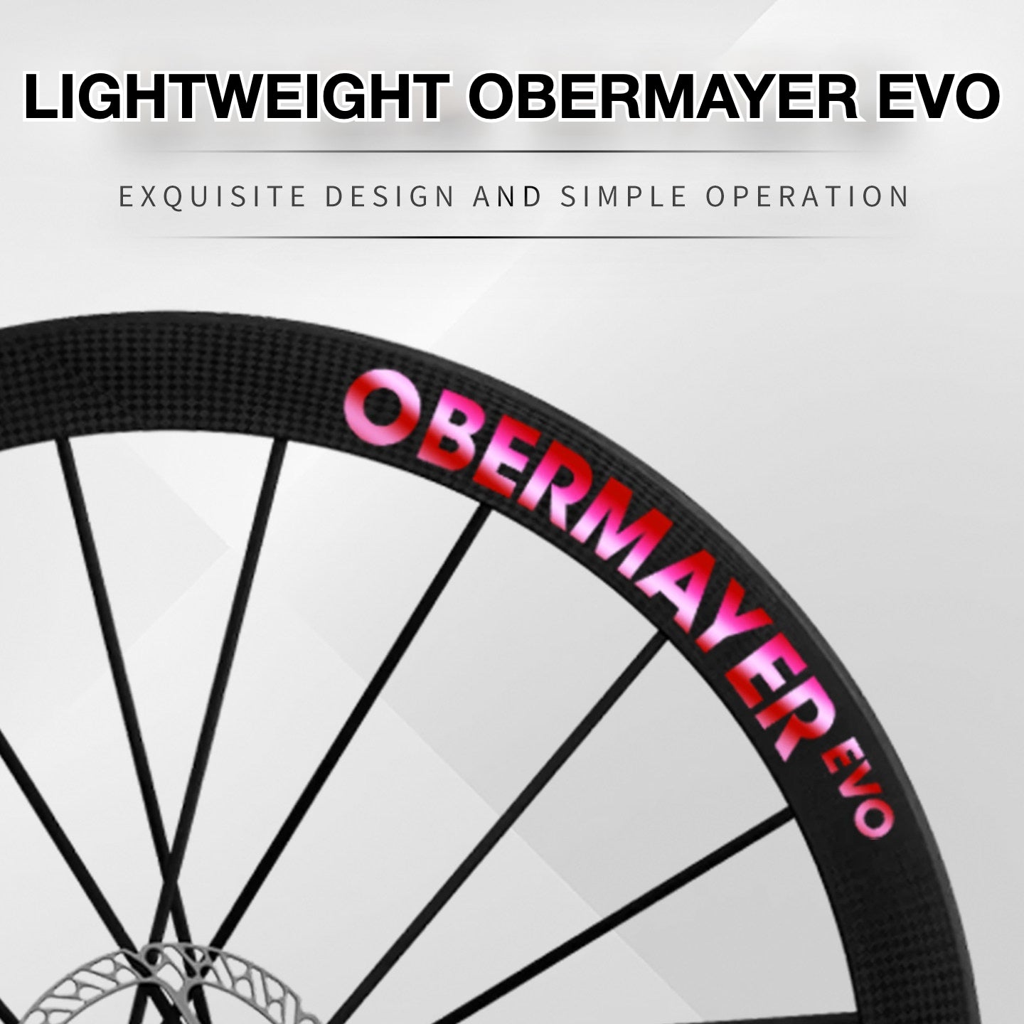 Lightweight Obermayer EVO Wheel Decal Sticker Kit – Logo Cover & Color Change