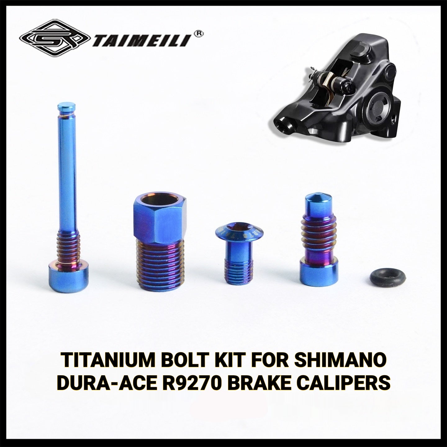 TAIMEILI Titanium Bolt Kit for Shimano R9270 Single Brake Caliper
