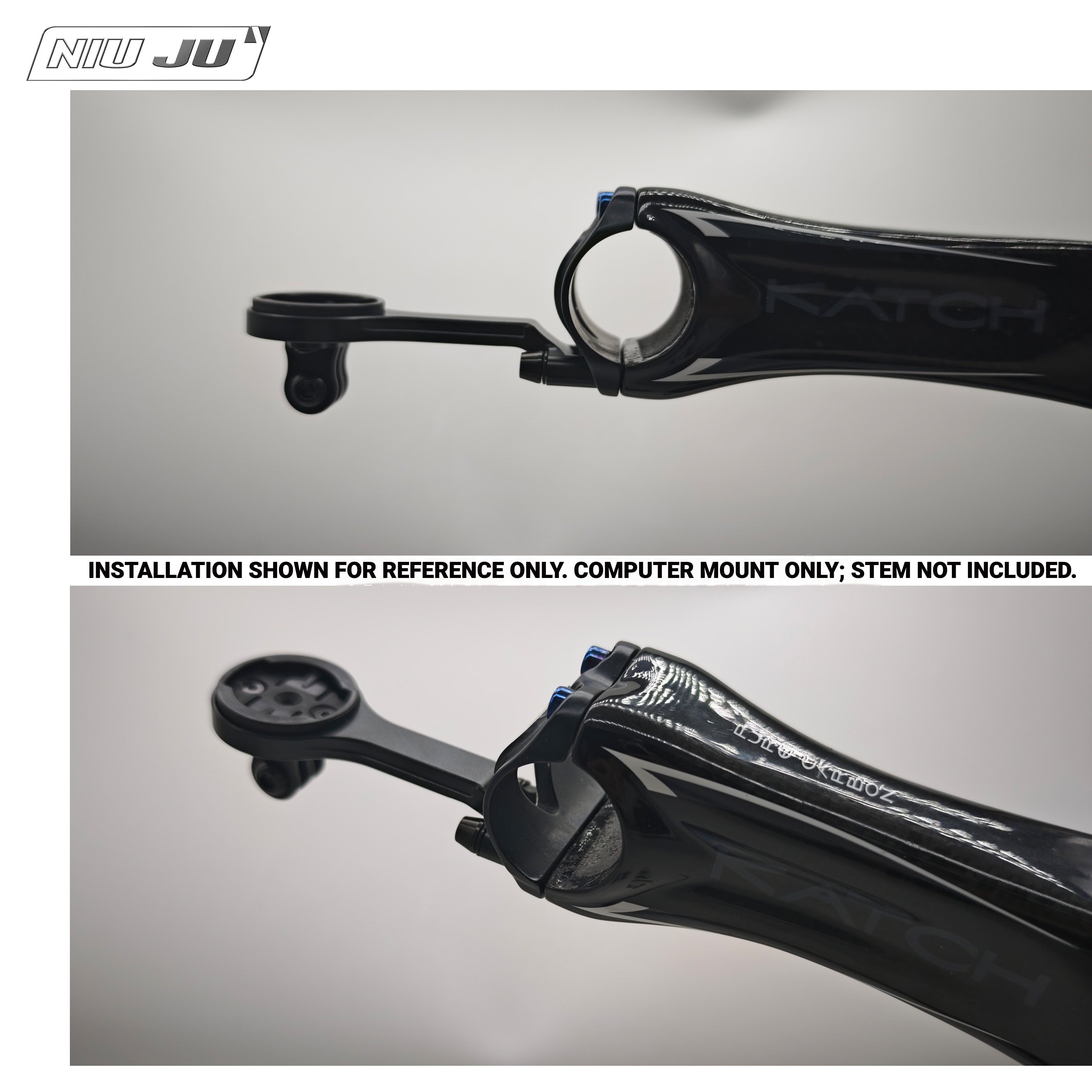 NIUJU KUOTA KATCH PURE CARBON Computer Mount | Aluminum Wahoo Extension Mount