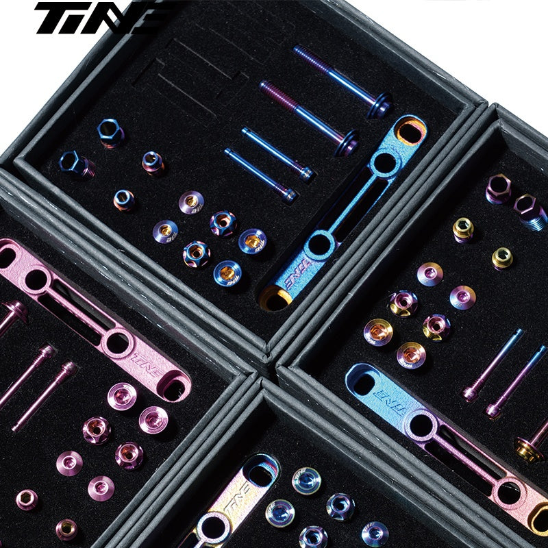 TiNE Ultra-Lightweight Titanium Bolt Kit for Shimano Dura-Ace 9270 / Ultegra 8170 / 105 7170 – Multiple Colors