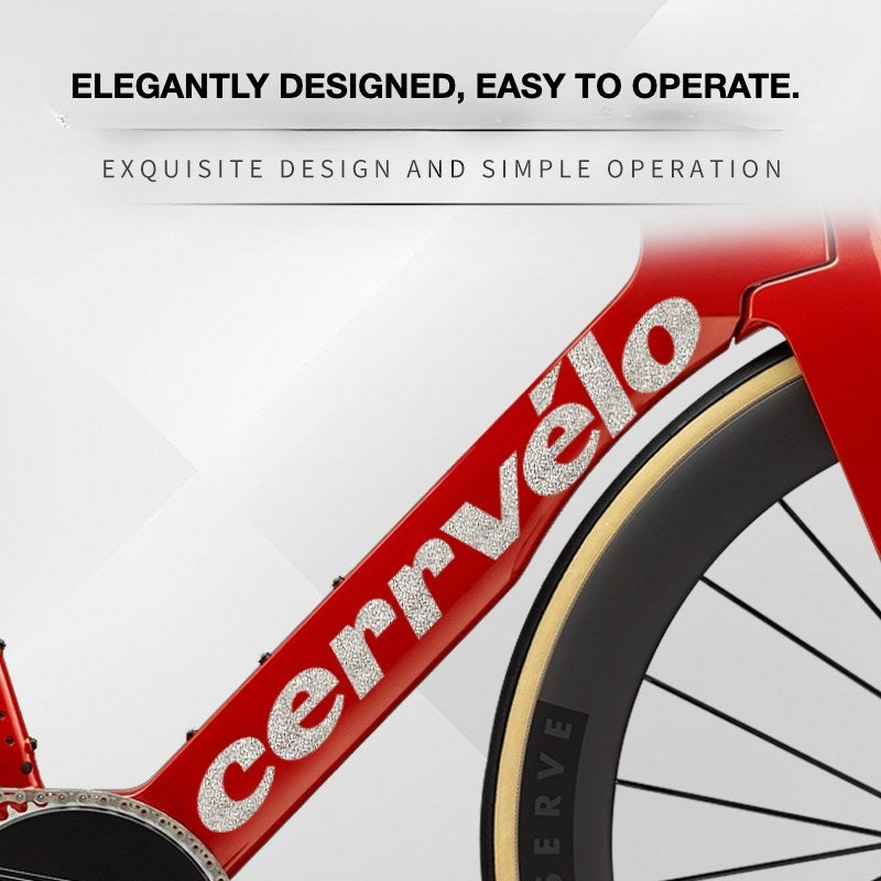 Custom OEM Logo Decals for 2026 Cervélo S5 Road Bike Frame | Waterproof Overlay Stickers