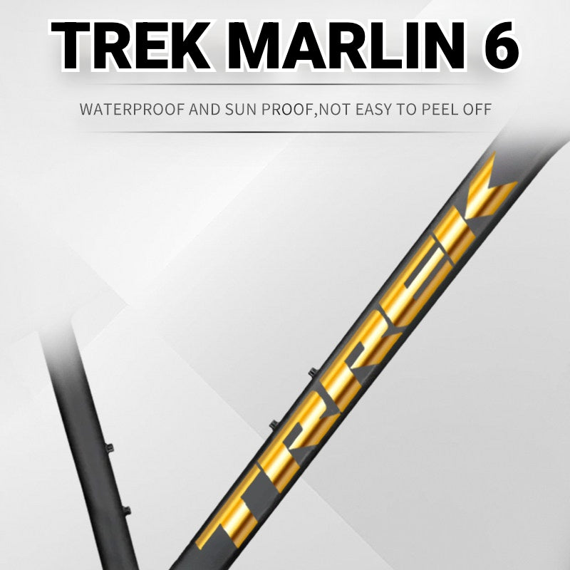 TREK Marlin 6 Frame Logo Decal Kit | Custom Color Change MTB Sticker Waterproof