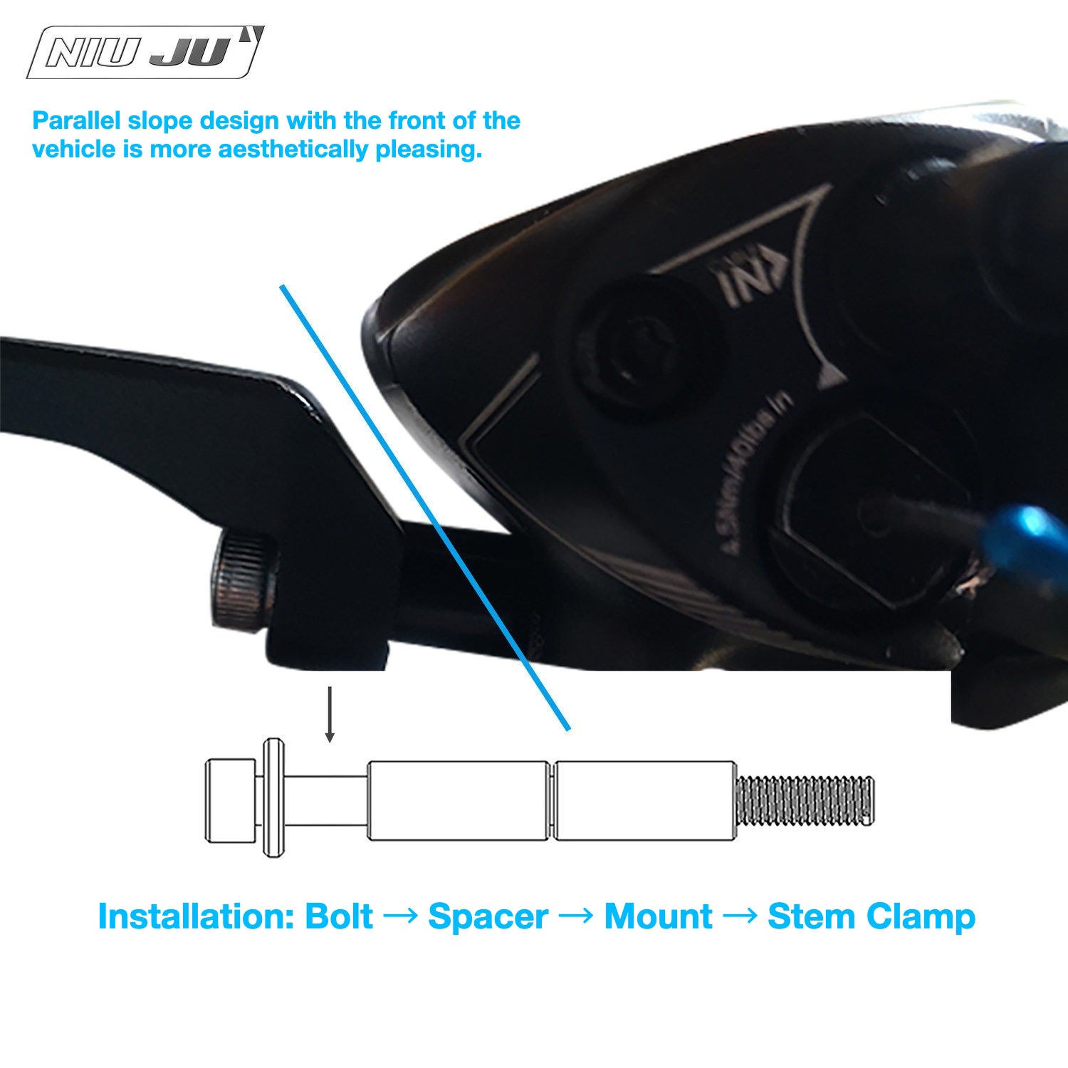 PAVEWAY Titanium Computer Mount for Giant PCR LTD CD Disc Brake Bikes | Garmin & Wahoo Compatible