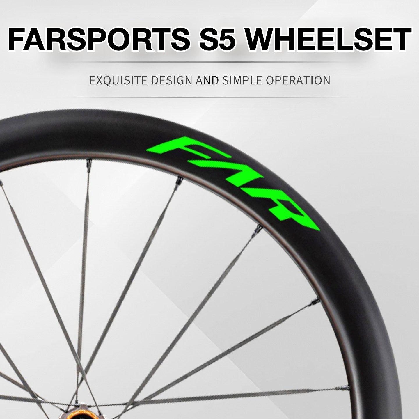 2025 FARSPORTS S5 Wheel Decal Sticker Kit – Logo Cover & Color Change
