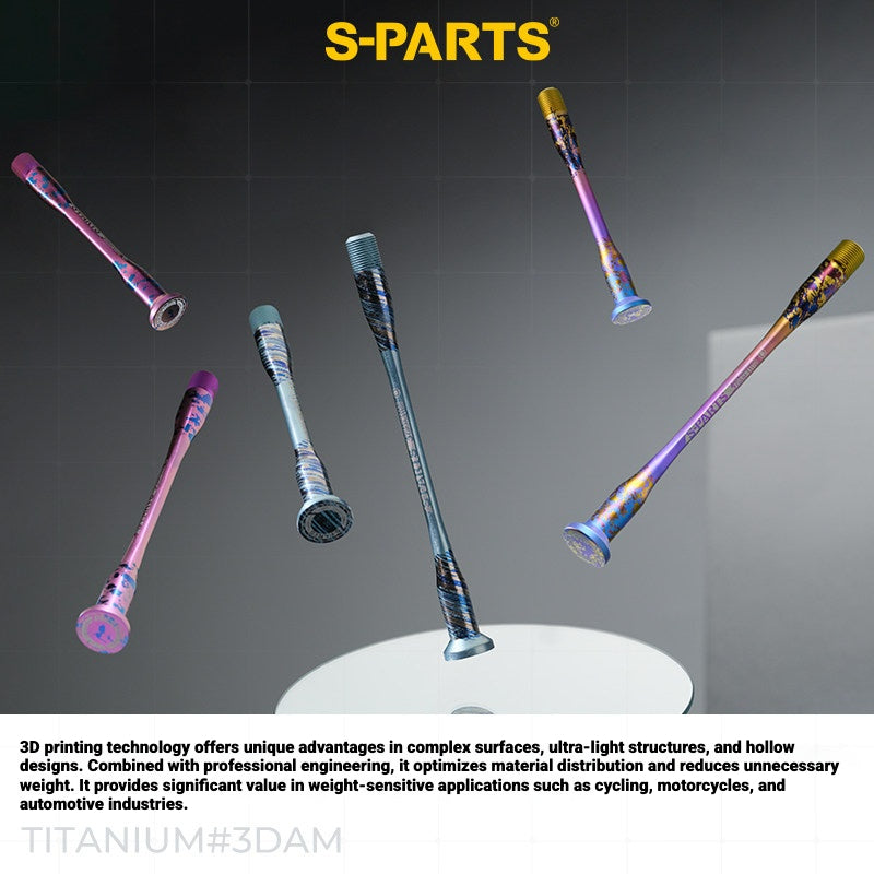 S-PARTS 3DAM Titanium Thru Axle Kit for Specialized Tarmac SL8 SL9 | Ultra-Light TC4 3D Printed Axle