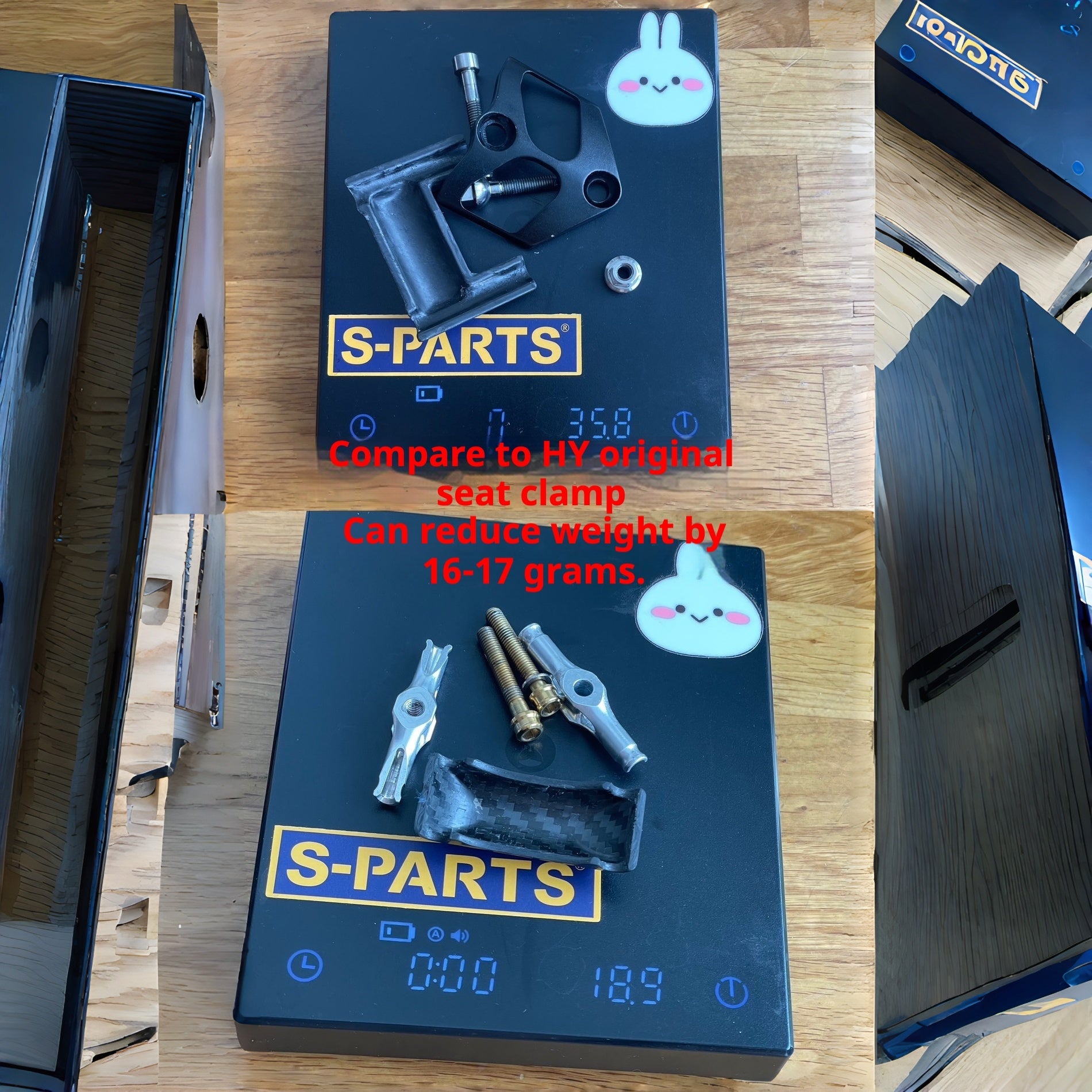 Hylix HY Carbon Seatpost Lightweight Clamp Kit – Compatible with Trek, Specialized Tarmac SL7/SL8, Pinarello, Canyon, Colnago, Giant, BMC