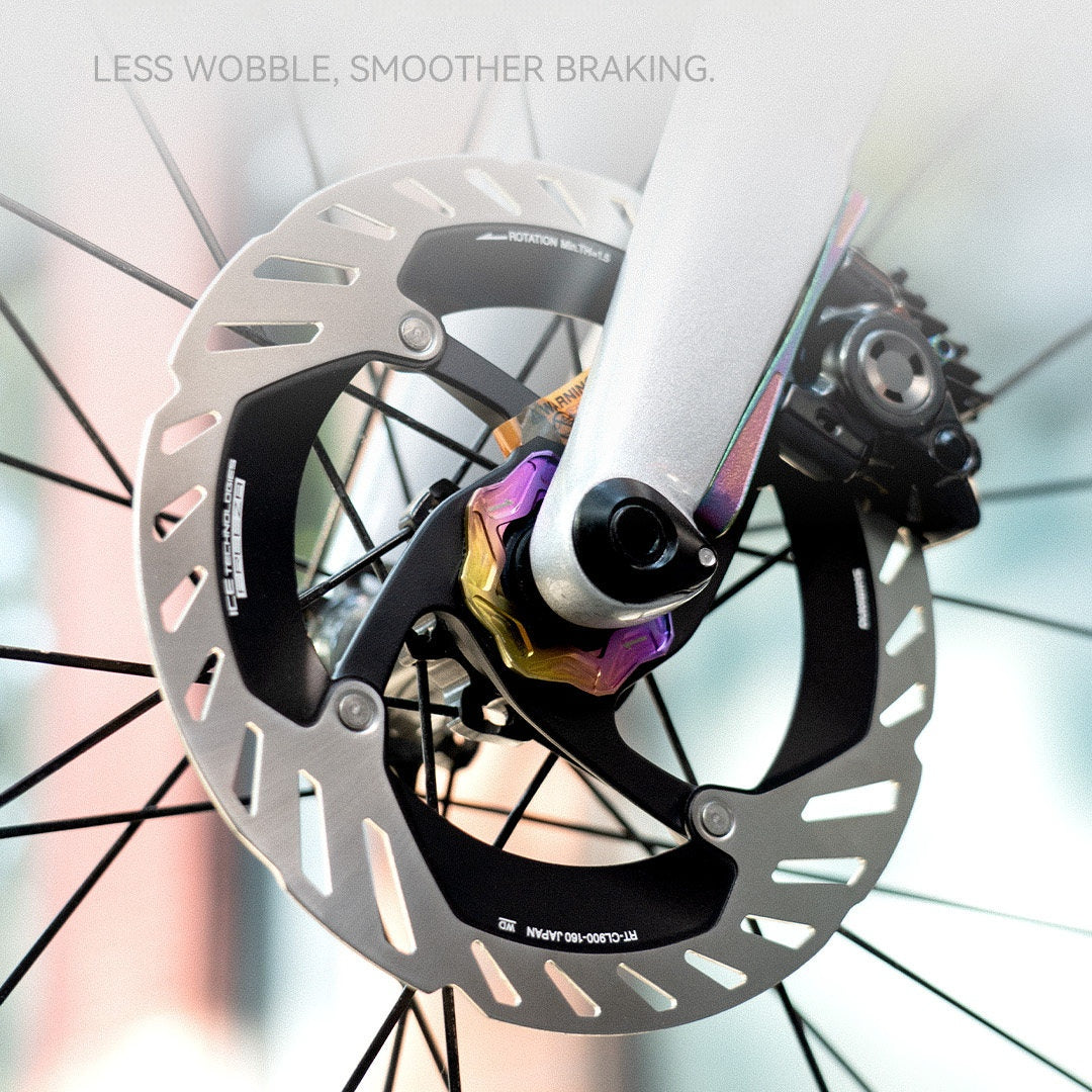 TiNE Ultralight TC4 Titanium Center Lock Disc Brake Lockrings (Pair) Internal & External | CNC Machined | 8 Anodized Colors