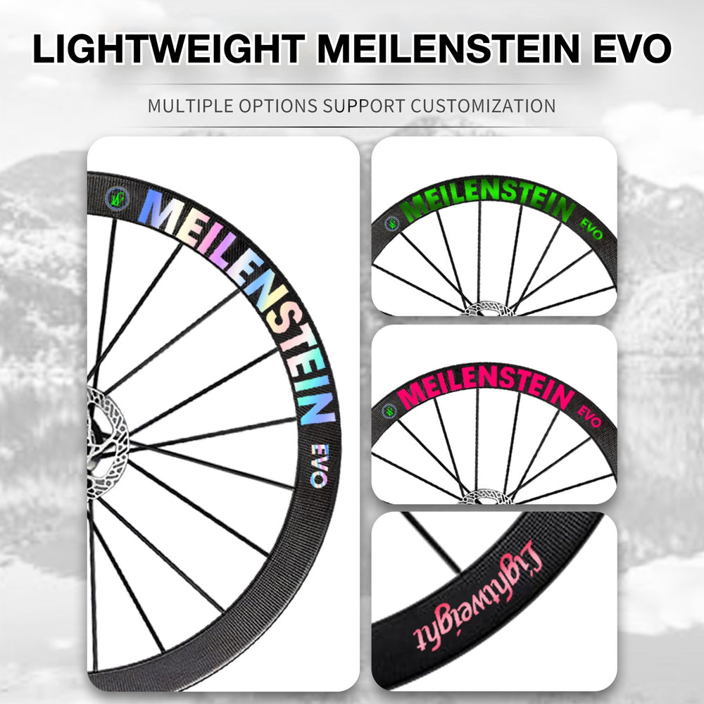 Notes Sticker Logo Lightweight MEILENSTEIN EVO Wheel Decals Sticker Kit