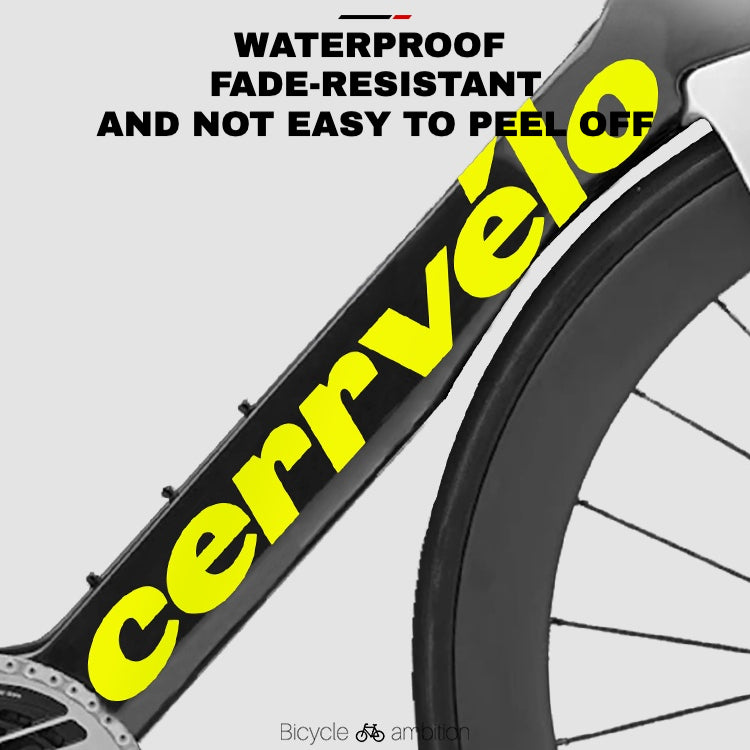 2023 cervelo S5 Frame Logo Color Decals｜Down Tube & Head Tube Sticker Kit｜48–56