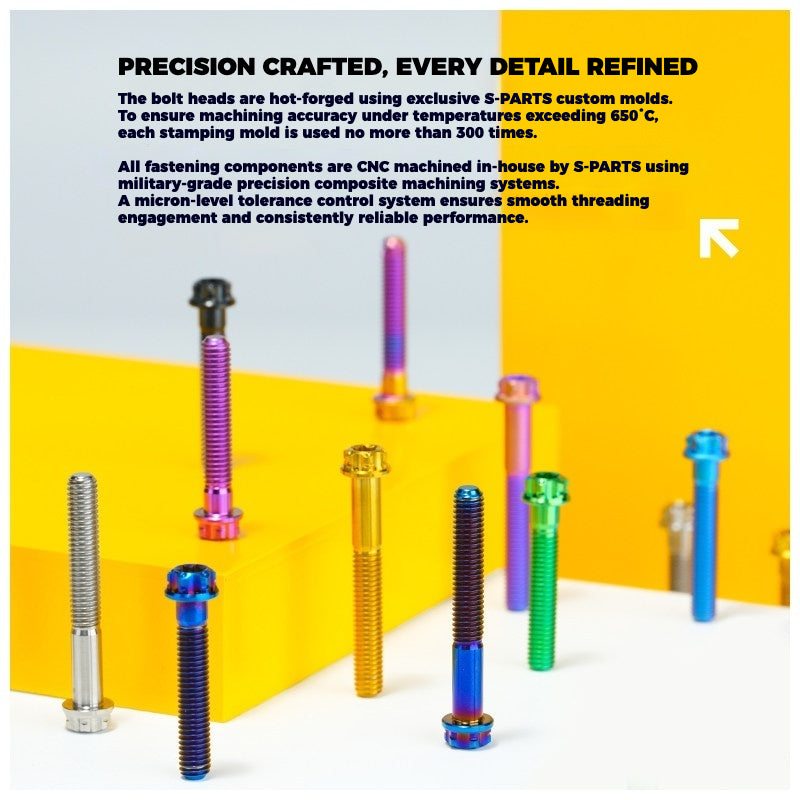 Cannondale SuperSix Gen 5 Seatpost Clamp Titanium Bolt Kit | TC4 Ti Upgrade by S-PARTS