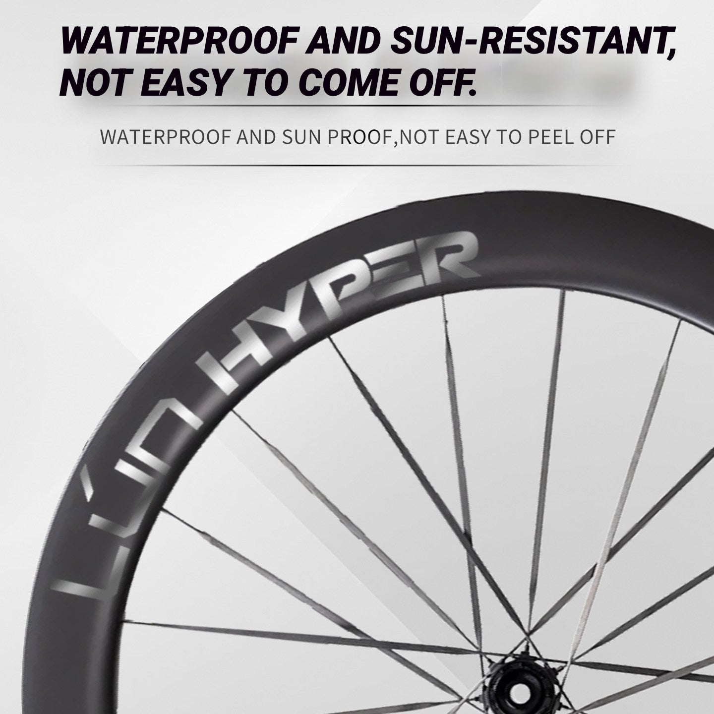 Infinity Logo Decals for Lún HYPER 5 D60 Gen 5 Wheelset | Waterproof Rim Overlay Stickers（Complete Decal Set for Two Wheels + Spare Decals Included）