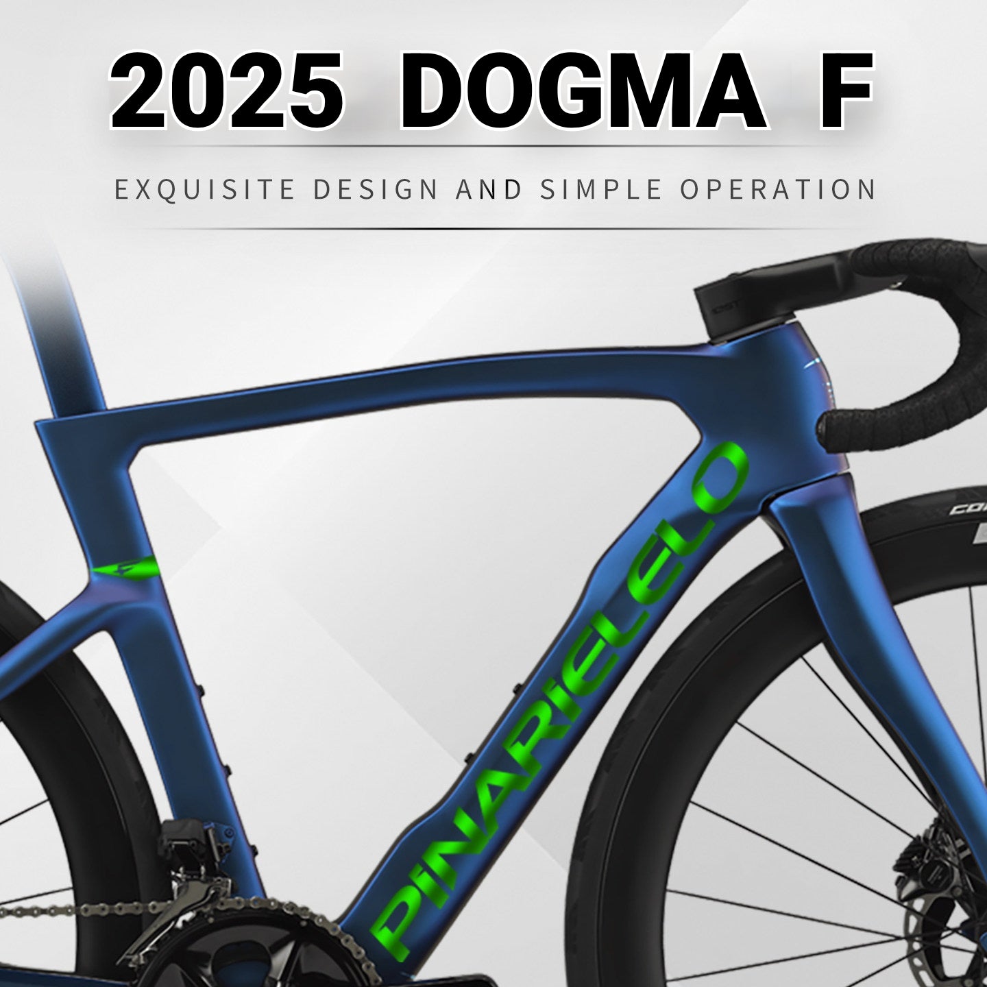 PINARELLO DOGMA F 2025/2026 Frame Logo Cover Decal Kit | 430–575mm | OEM Logo Overlay Stickers | Waterproof Vinyl Bike Frame Decals