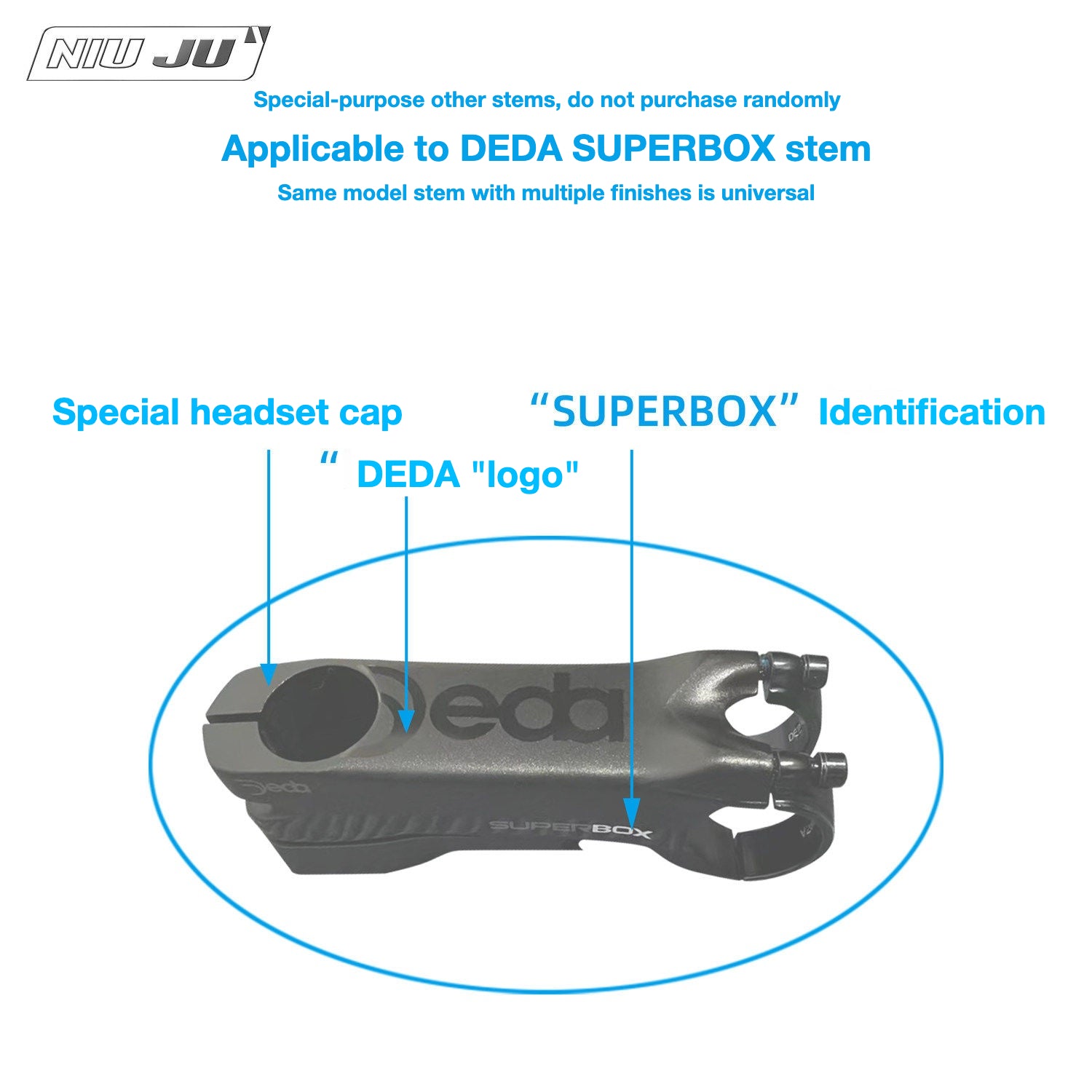 NIUJU DEDA SUPERBOX Computer Mount | Integrated Wahoo Garmin GoPro Mount