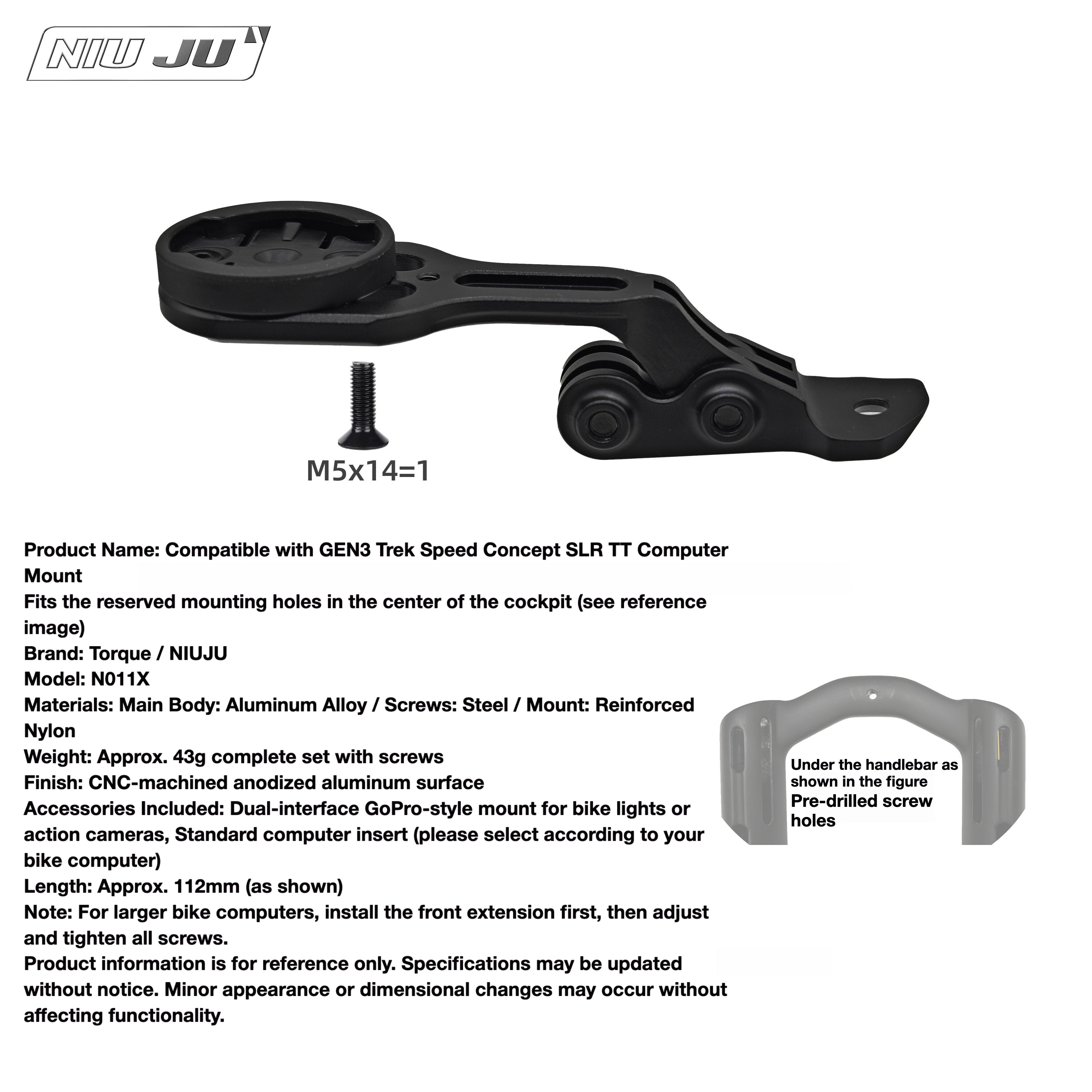 TREK Speed Concept SLR Gen 3 Computer Mount