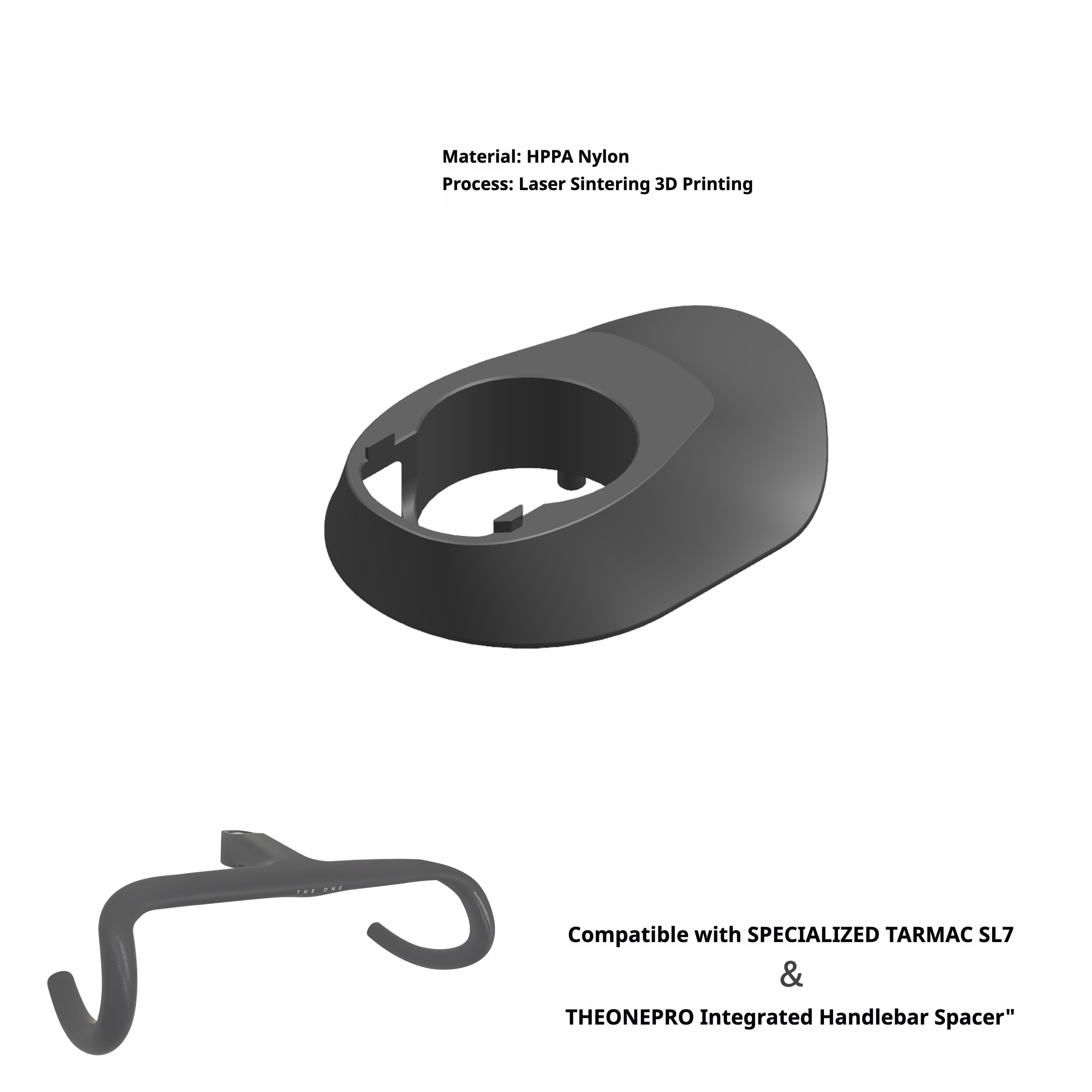 THE ONE PRO Headset Spacer & Integrated Adapter for Internal Cable Routing