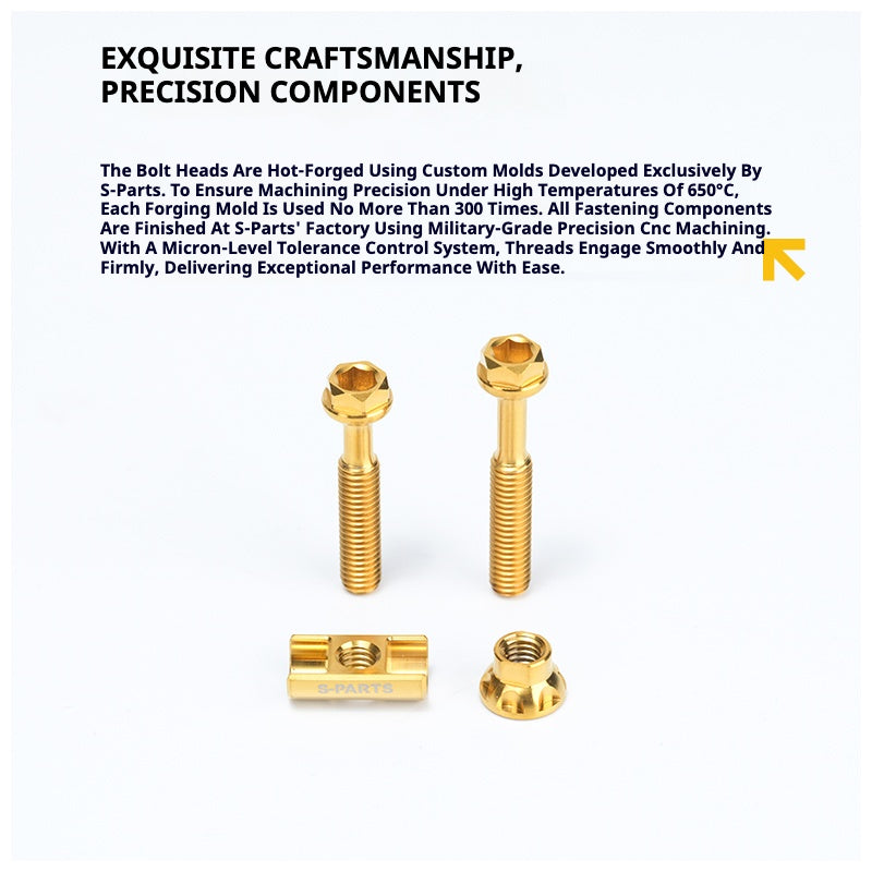 S-PARTS Titanium Seatpost Balance Bolt Kit for Colnago Y1 / V5RS – Straight & Rear-Offset Types – Multi-Color