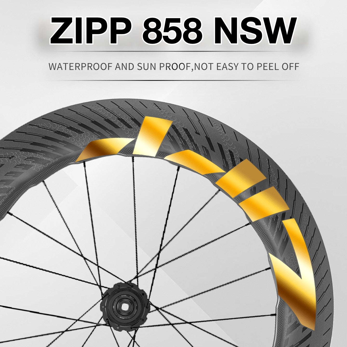2025 ZIPP 858 NSW Wheel Decal Sticker Kit – Reflective Waterproof Carbon Rim Graphics