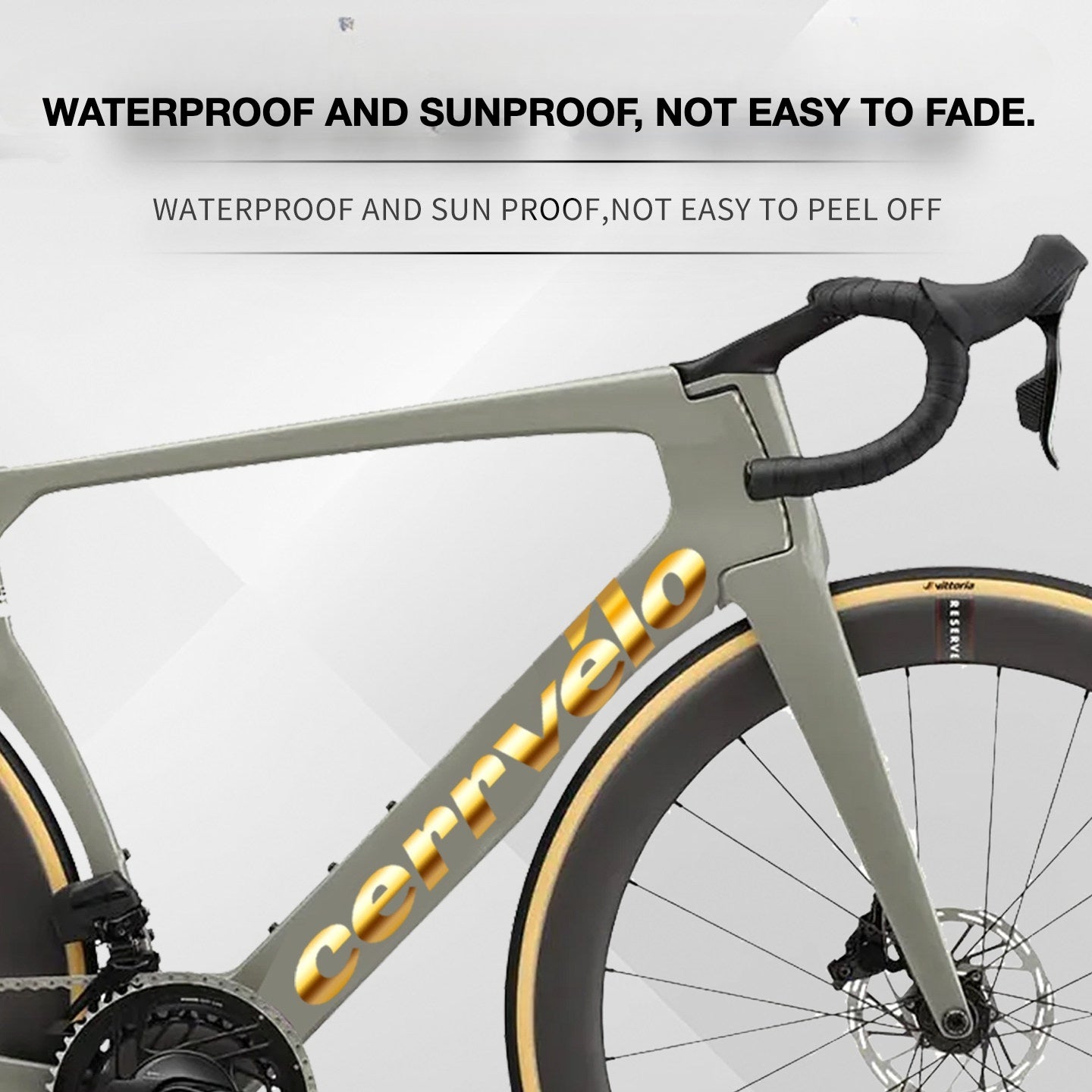 Custom OEM Logo Decals for 2025 Cervélo S5 Road Bike Frame | Waterproof Overlay Stickers