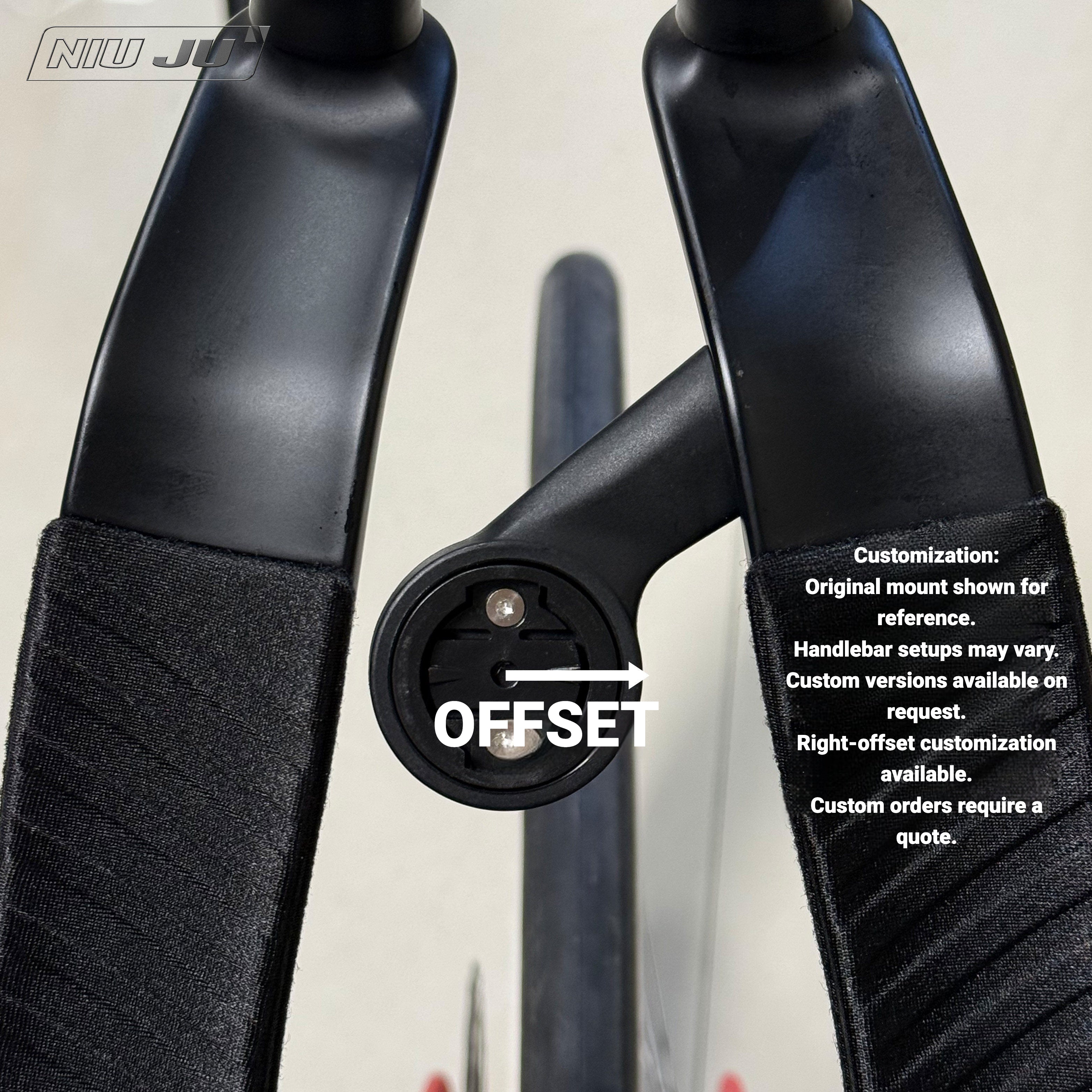 NIUJU Computer Mount for VISION METRON TFE TEAM TT Aero Bars | Narrow-Spaced Garmin Wahoo Mount