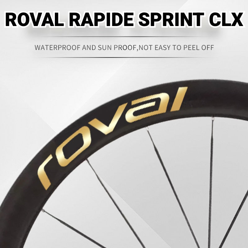 Specialized Roval Sprint CLX Wheel Decals | Custom Logo Color Change Overlay Stickers