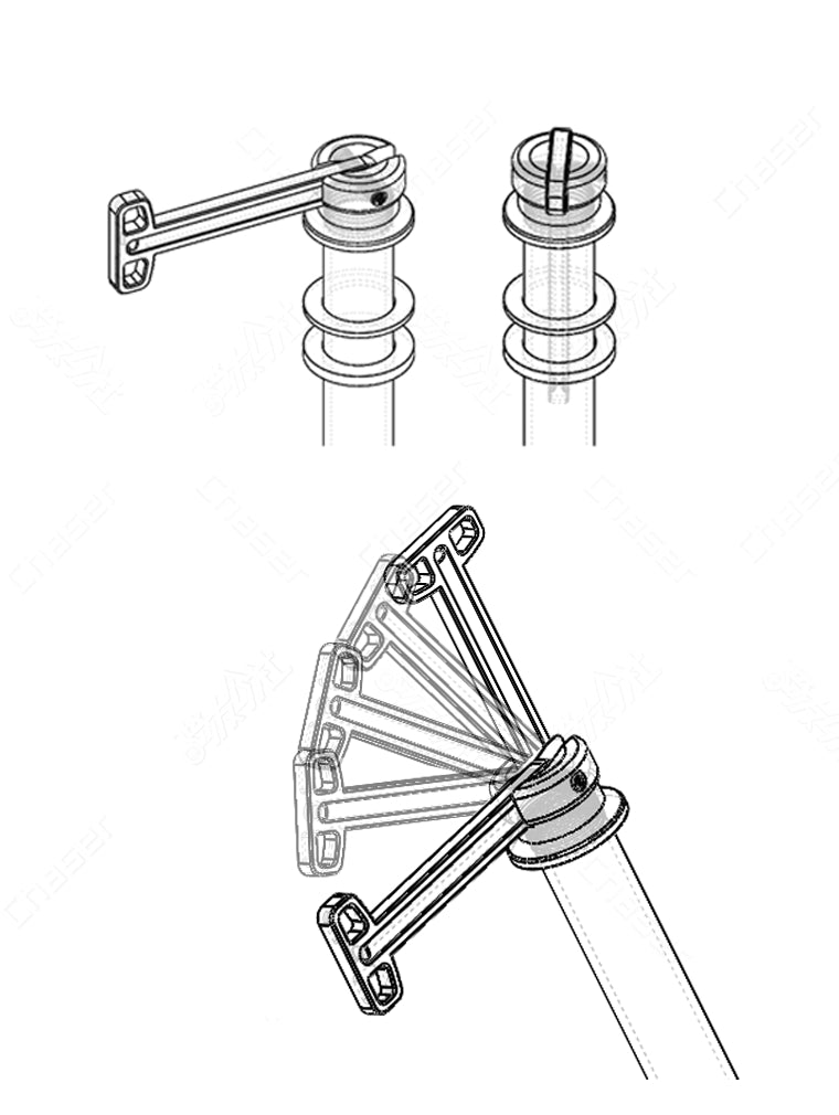 Eje pasante de liberación rápida oculto de aleación de titanio ultraligero de 12 mm para Sworks Specialized SL8/SL7/SL6