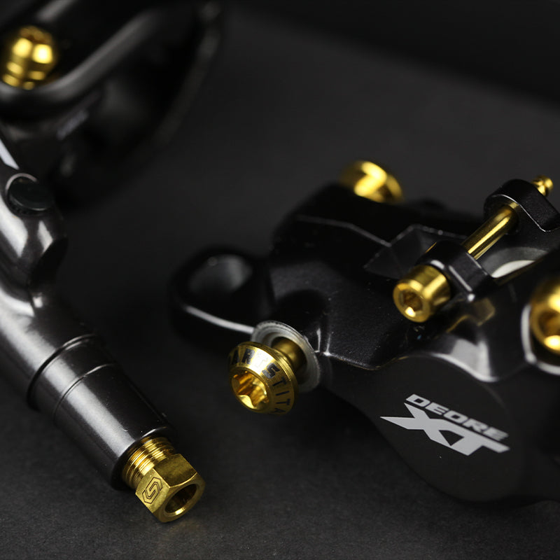 Titanium Bolts Bicycle Parts Bicycle Brake M6 X 18mm Disc Brake