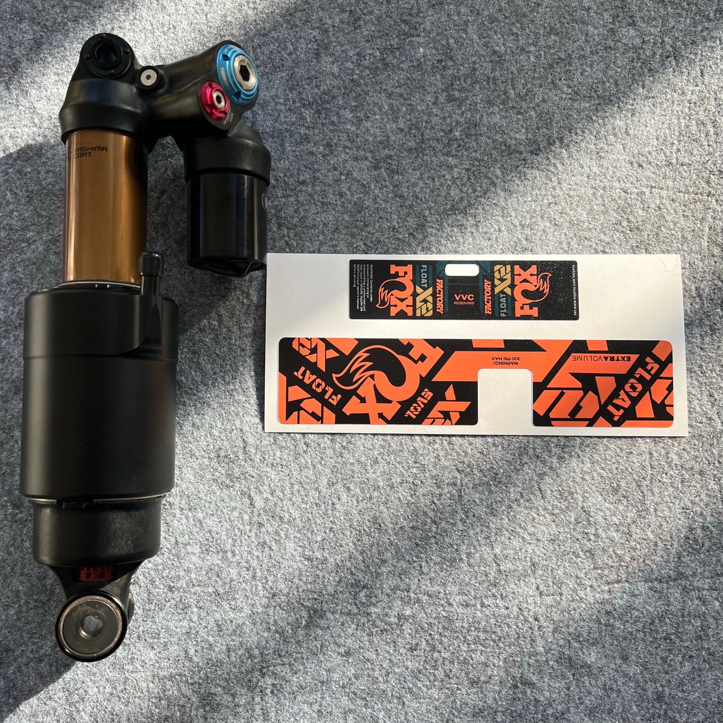 FOX FLOAT X2 Rear Shock Decal Kit | Waterproof MTB Suspension