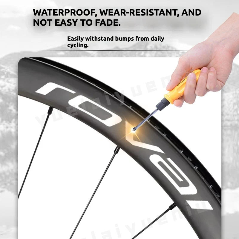 Roval Alpinist Carbon Wheel Decals | Custom Logo Color Change Stickers for Specialized Wheels