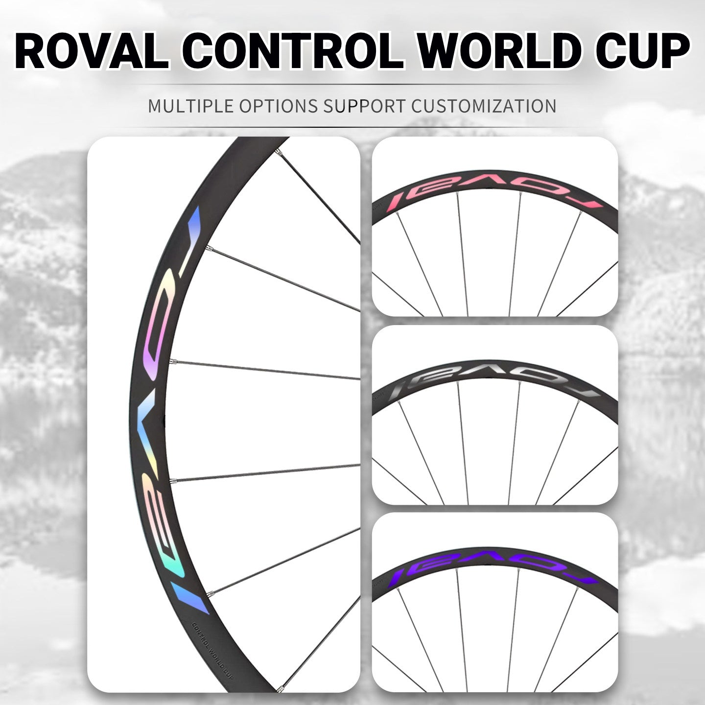 Roval Control 29 MTB Wheel Decals | Custom Logo Color Change Stickers for Carbon Mountain Bike Wheels