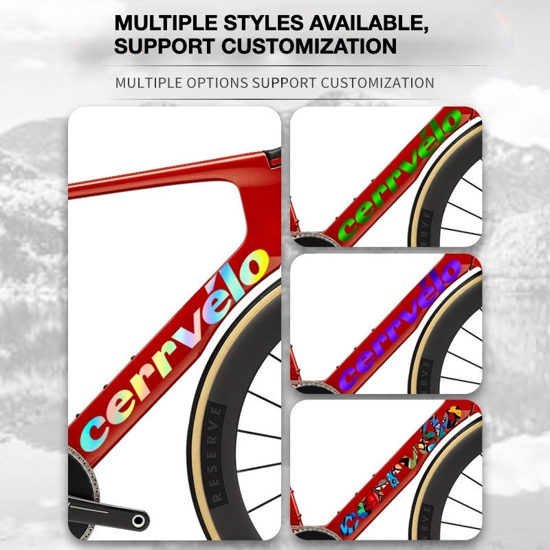 Custom OEM Logo Decals for 2026 Cervélo S5 Road Bike Frame | Waterproof Overlay Stickers