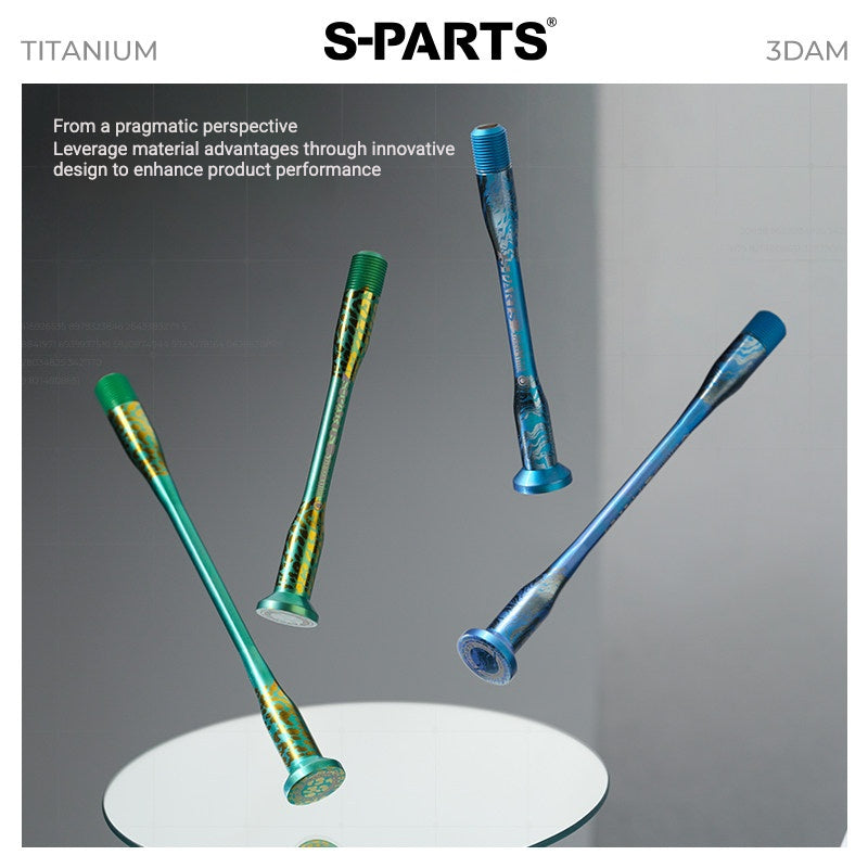 S-PARTS 3DAM Titanium Thru Axle Kit for Specialized Tarmac SL8 SL9 | Ultra-Light TC4 3D Printed Axle