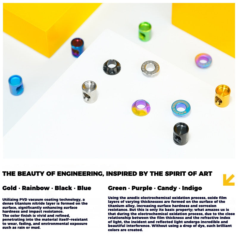 Cannondale SuperSix Gen 5 Seatpost Clamp Titanium Bolt Kit | TC4 Ti Upgrade by S-PARTS