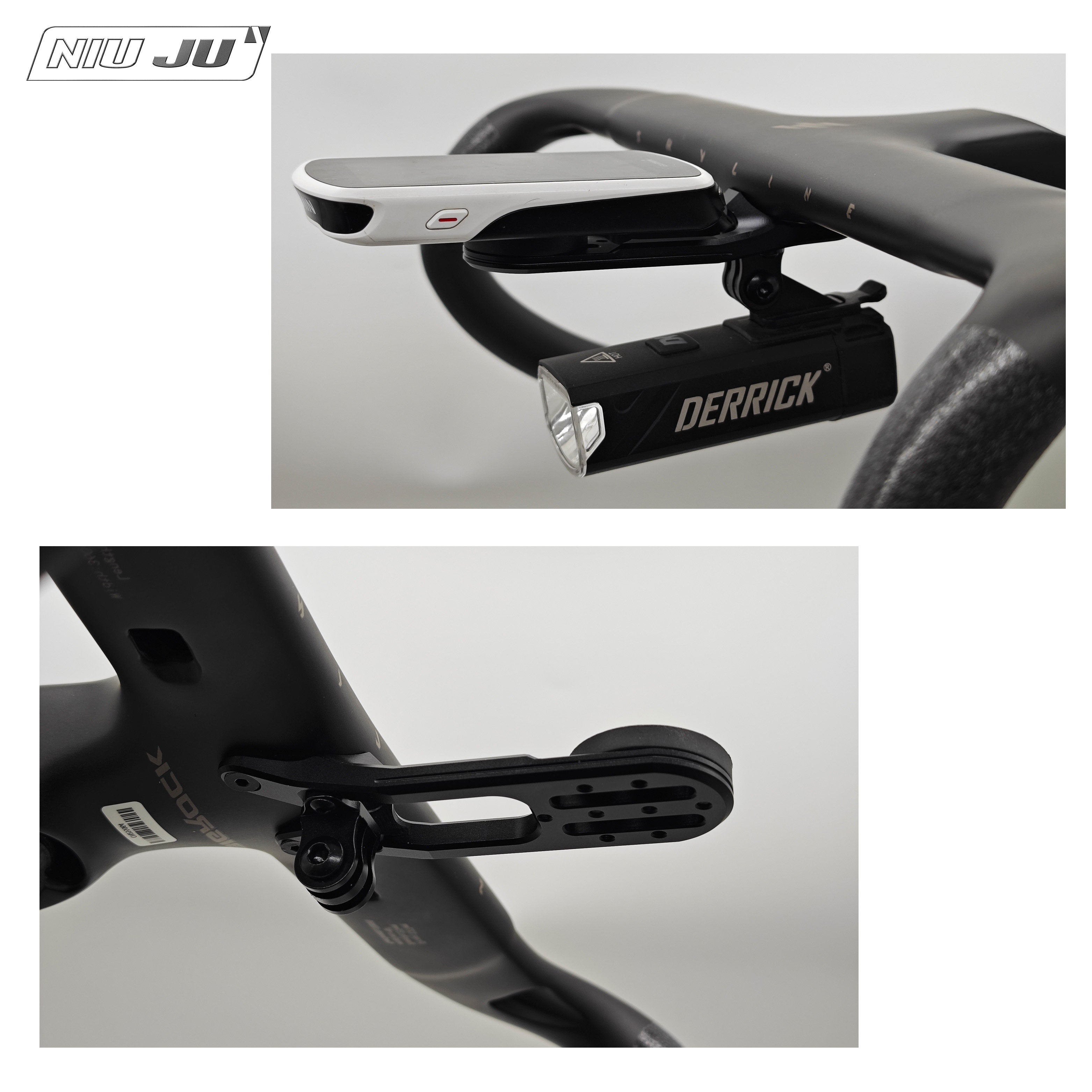 BIGROCK Gen 2 Integrated Handlebar Computer Mount | Garmin Edge 1050 Compatible Aero Bike Mount