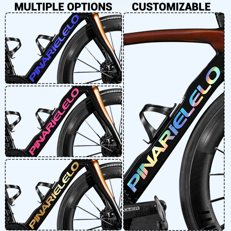 2025 Pinarello DOGMA F Factory Logo Color Change Decal Set｜Downtube + Chainstay Stickers (Multiple Colors)