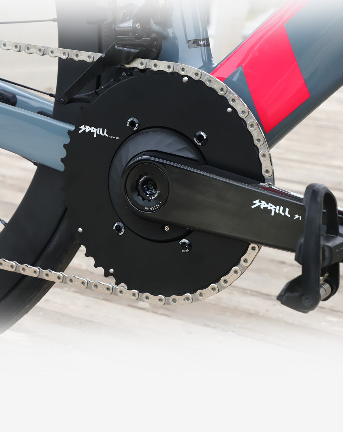 SPRILL High-Strength Carbon Road Crankset | Ultra-Lightweight | EASTON-Compatible with XCADEY Gen2 Power Meter