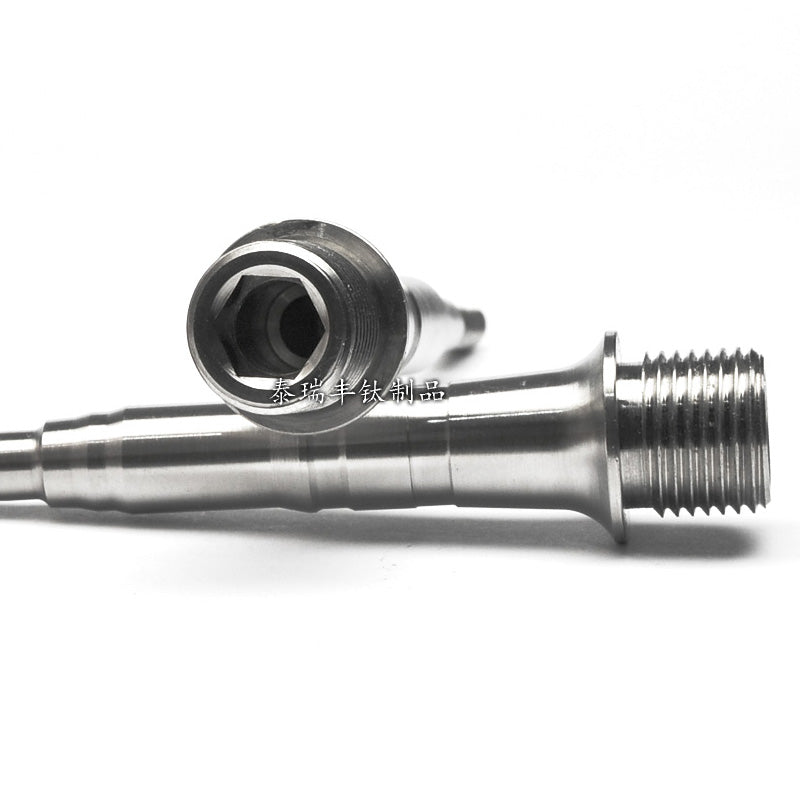 Titanium Pedal Axles for Shimano SPD & Road Pedals – M9100, R9100, M8000, R8000, M540 & More – Lightweight, CNC Machined