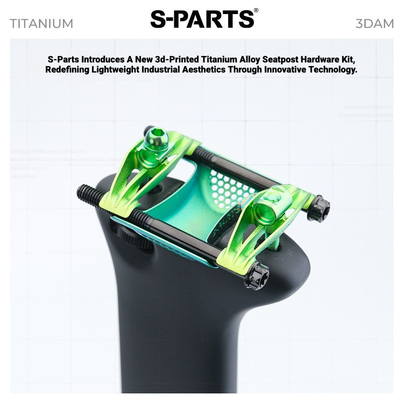 S-PARTS 3DAM Titanium 3D Printed Seatpost Hardware Kit for CERVÉLO S5 (2026 Compatible)