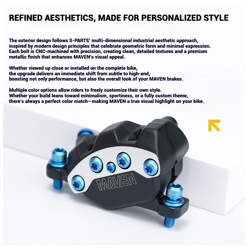 S-PARTS Titanium Bolt Upgrade Kit for SRAM MAVEN Brakes | CNC Precision | Lightweight | Full Color Options