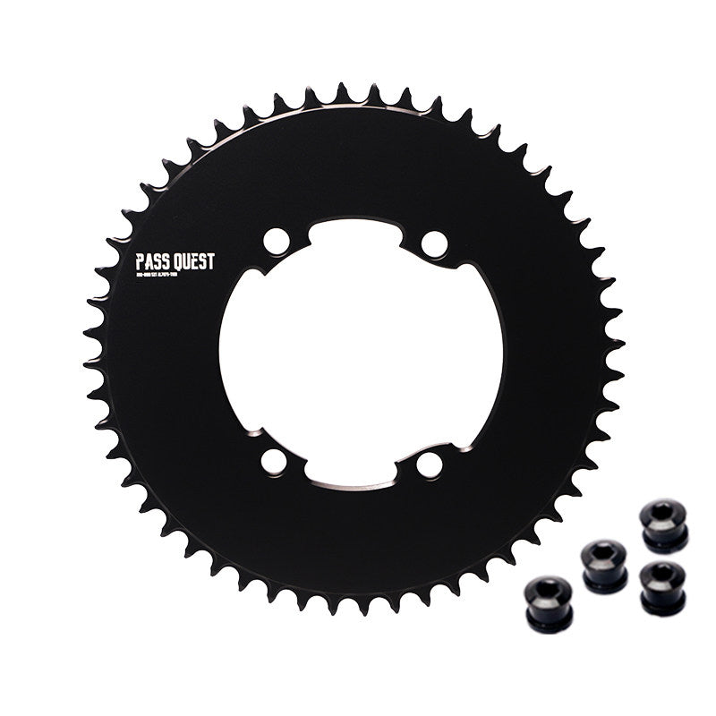 PASS QUEST 110BCD Narrow-Wide Chainring for Shimano R7100 / R8100 / R9200 | Full-Profile 44T–60T