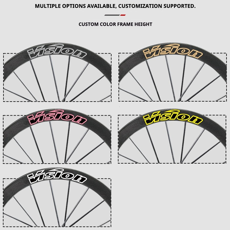 VISION METRON SL60 / SL45 Rim Decal Kit – 1-Wheel Set + 1 Spare Strip (Order 2 for Full Bike)