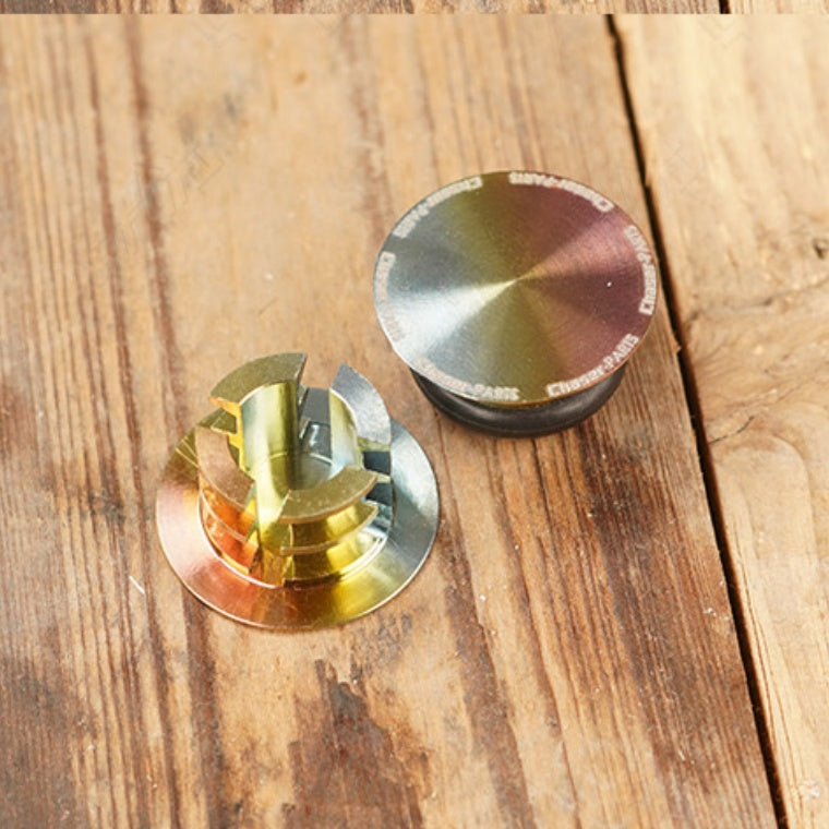 Ultra-Light CNC Aluminum Titanium Handlebar Bar End Plugs | 4.2g Road MTB Folding Bike Compatible