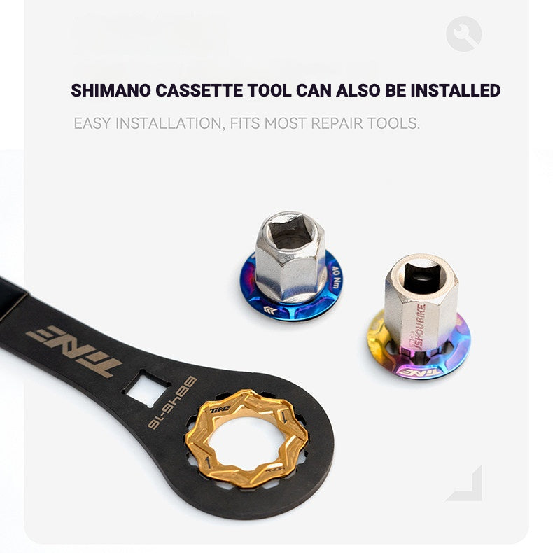 TiNE Ultralight TC4 Titanium Center Lock Disc Brake Lockrings (Pair) Internal & External | CNC Machined | 8 Anodized Colors