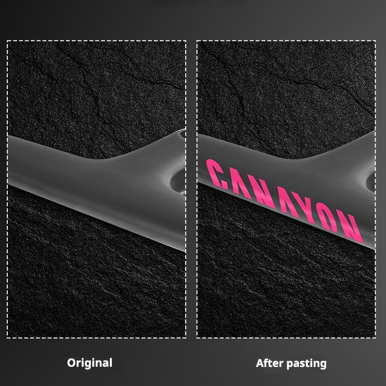 Canyon AEROAD CF SLX 8 Road Bike Handlebar Logo Stickers | Waterproof Color Change Decals
