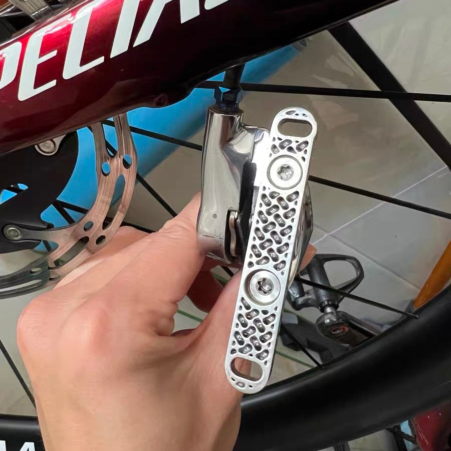 Titanium 140-160mm Disc to Flat Mount Adapter｜3D Printed Road Bike Brake Converter｜SL8 & Universal